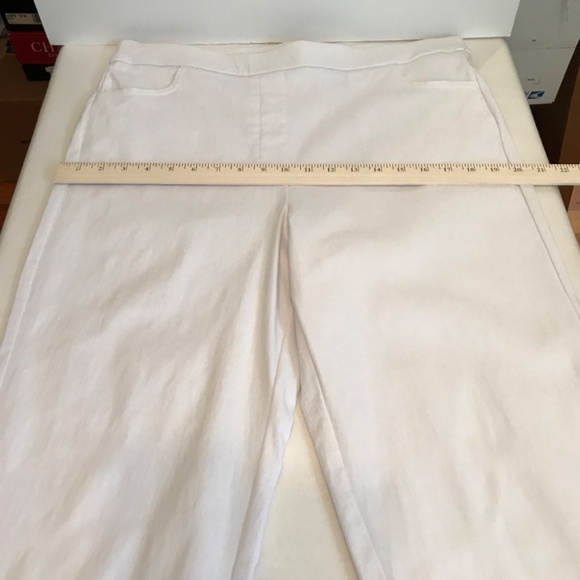 ALFRED DUNNER Capri Pants Cropped White Pull On Flat Front Women’s Plus Size 14 - Picture 9 of 15